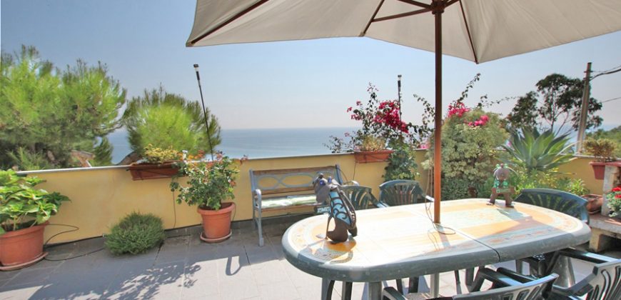 For sale an apartment with a large terrace and a fantastic sea view!