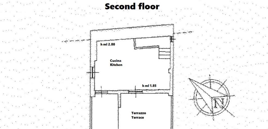 En mysig lägenhet med rymlig takterrass i La Pigna