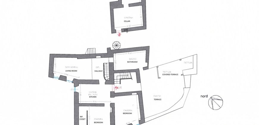 A romantic duplex in Isolalunga