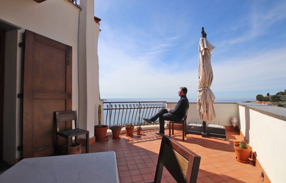 A historic townhouse with terrace