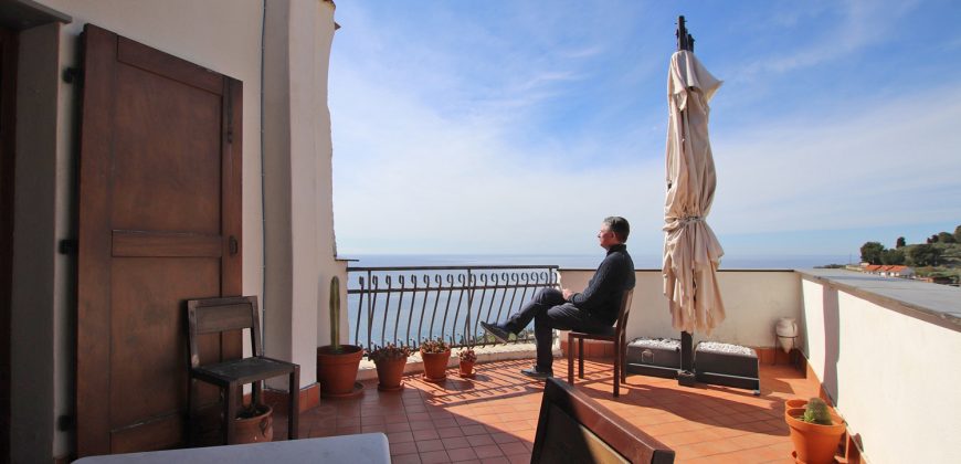 A historic townhouse with terrace