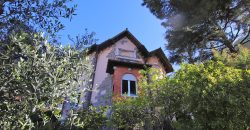 Ett klassiskt hus i jugendstil med trädgård och garage