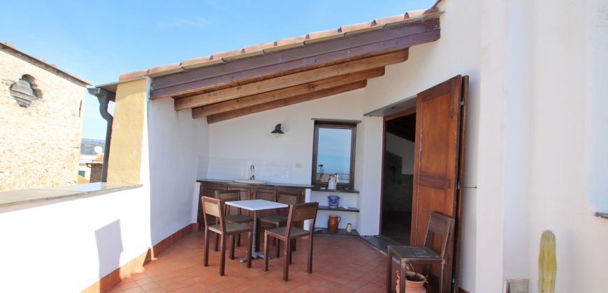 A historic townhouse with terrace
