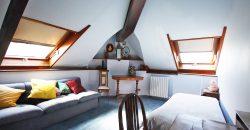 Ett klassiskt hus i jugendstil med trädgård och garage