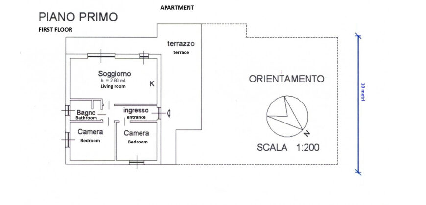 Bright Apartment with Sea View near Villa Faraldi