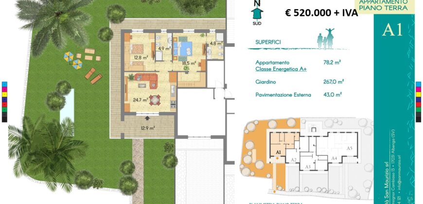 New construction 150 meters from the Sea