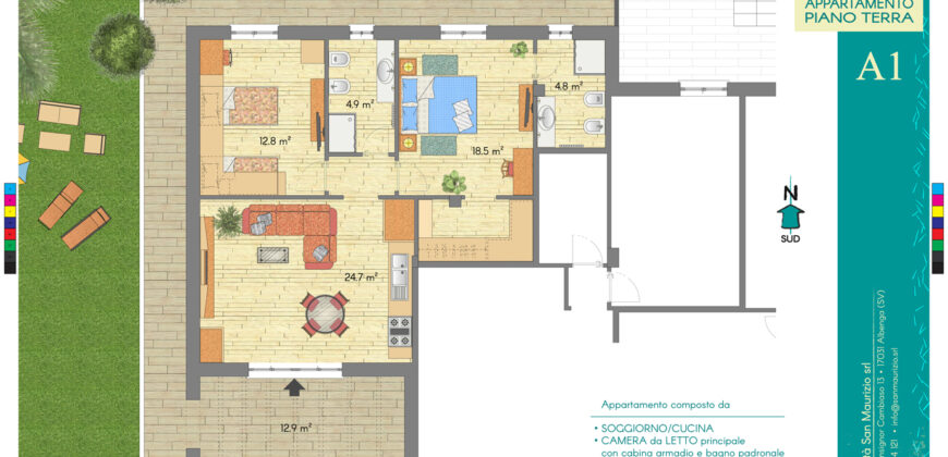New construction 150 meters from the Sea