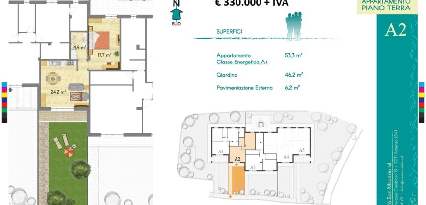 New construction 150 meters from the Sea