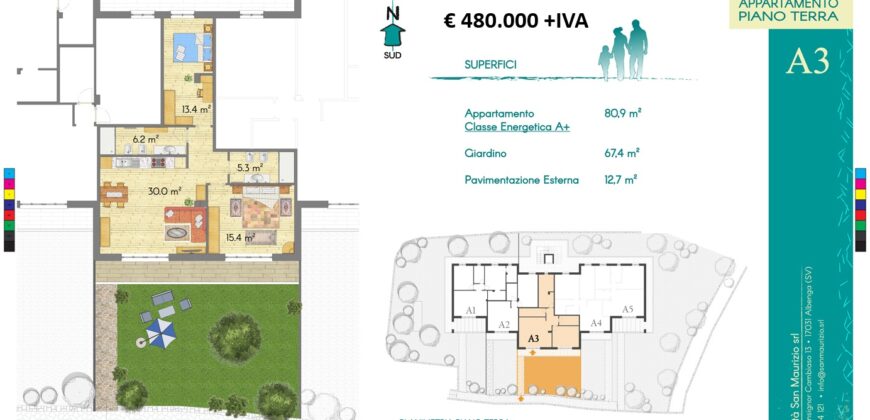 New construction 150 meters from the Sea