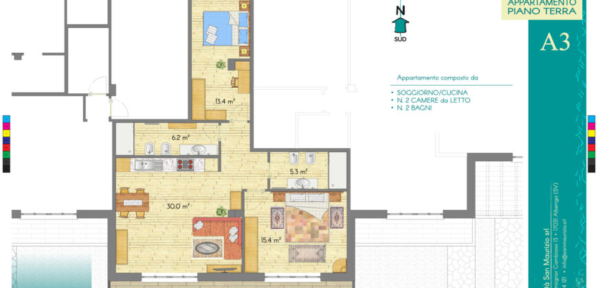 New construction 150 meters from the Sea