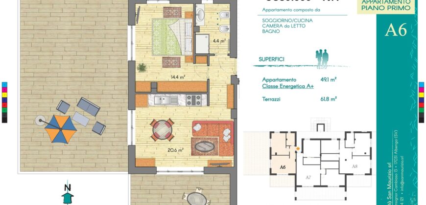 New construction 150 meters from the Sea