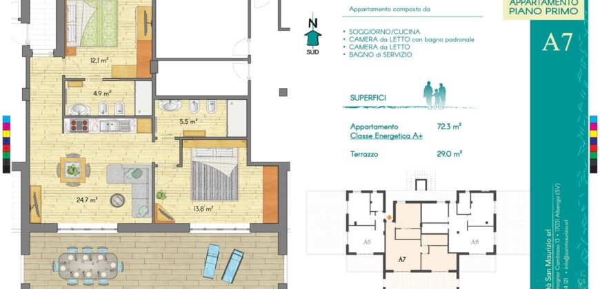 New construction 150 meters from the Sea
