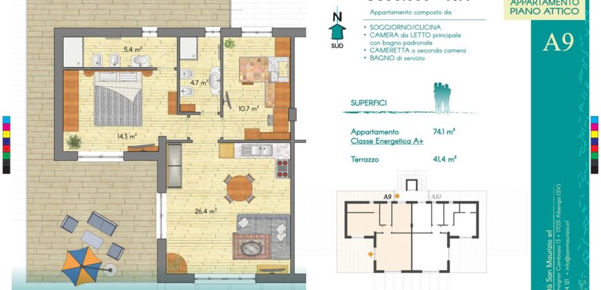 New construction 150 meters from the Sea
