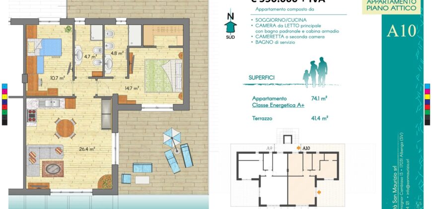 New construction 150 meters from the Sea