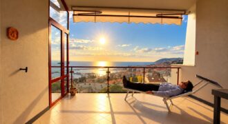 Elegant Top-Floor Duplex Apartment with Stunning Sea Views, Swimming Pool, Tennis Court and Private Garage!